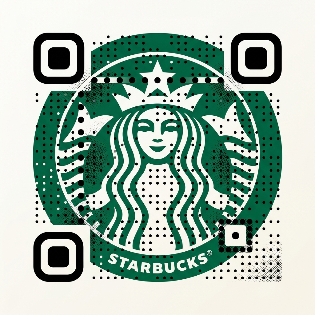 Branded Artistic QR Code Example